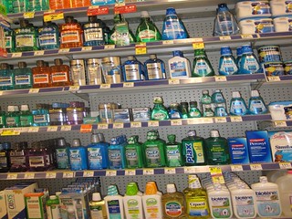 Wall of Mouthwash